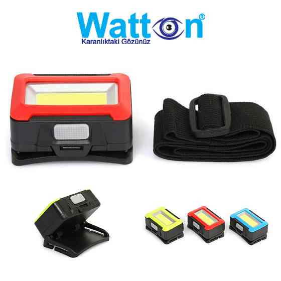Ліхтар-фара на 3 батареях AAA WATTON WT-071 дальністю 100 метрів, кріплення в комплекті Кам'янець-Подільський