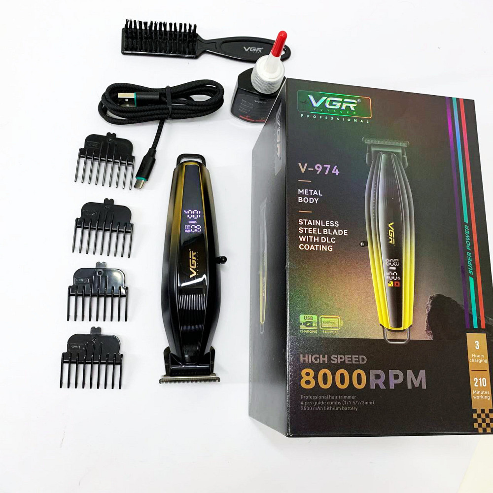 Машинка для стрижки волос беспроводная VGR V-974, Семейная машинка для стрижки волос SA-72 Львов - изображение 17