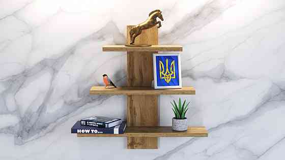 Полка навесная ПН-1, Дуб Аппалачи, 500/140/500 Львов