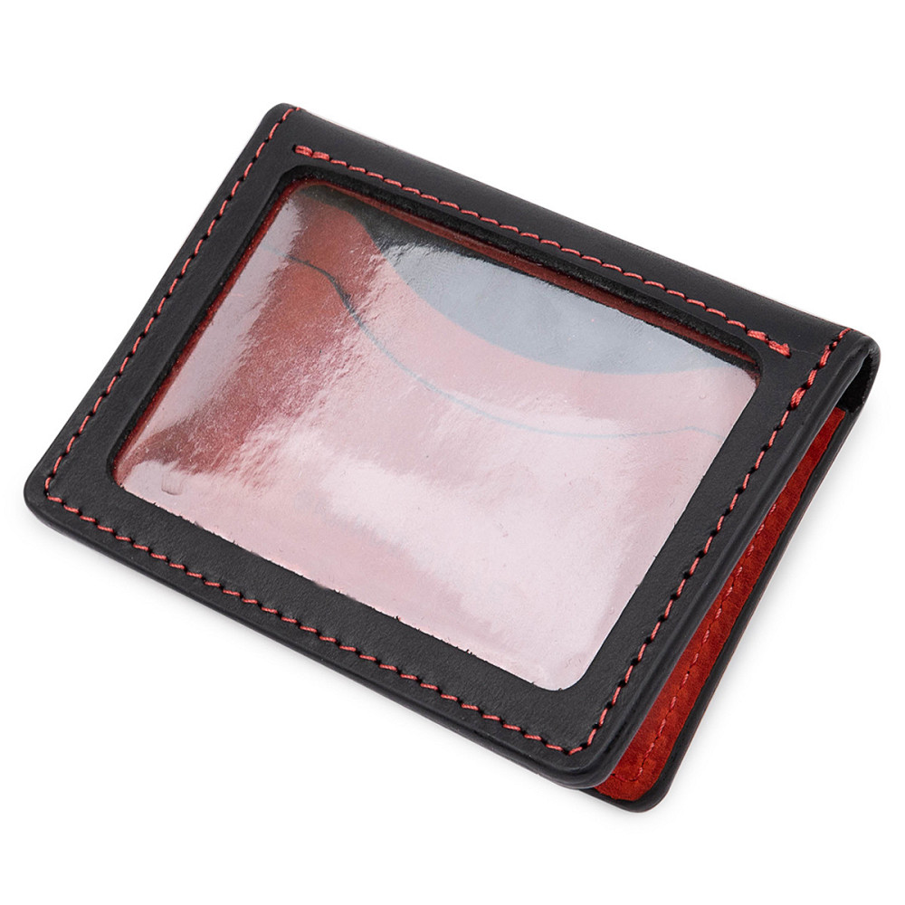 Кожаная винтажная обложка для прав Черный (GRANDE PELLE) Киев - изображение 6