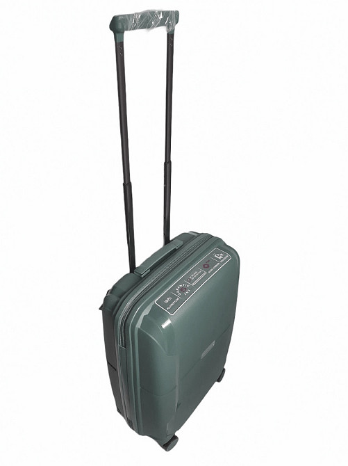 Чемодан пластиковый AIRTEX 245 малый 55 см серо-синий Киев - изображение 2