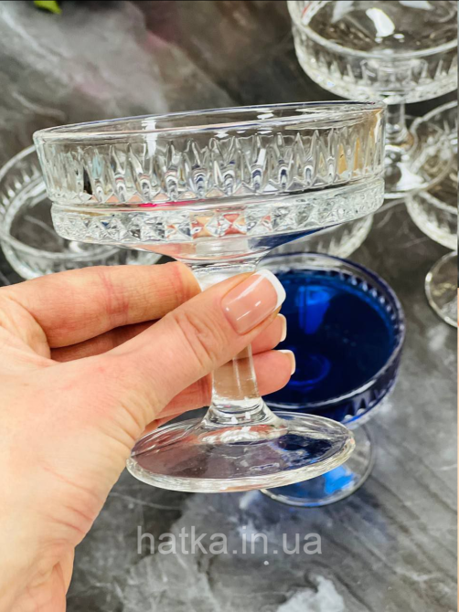 Набір келихів-креманок 6 шт. для мартіні та шампанського"Делайт" 195 мл 102-1705 Київ - фото 2