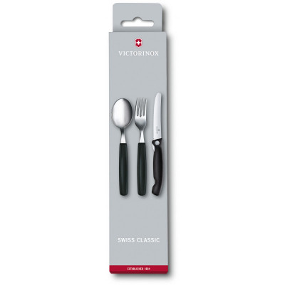 Набор столовых приборов Victorinox SwissClassic Table Set 3 шт Black (6.7192.F3) Винница - изображение 1