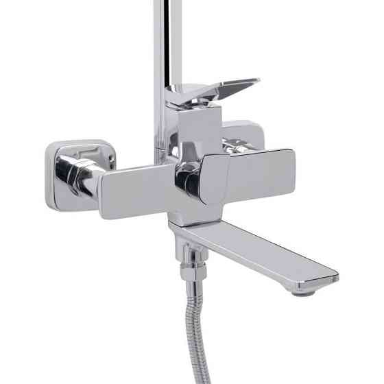 Душевая система из латуни Qtap Presto на три потребителя (с изливом) QTPRE111CRM45575 Chrome Харьков