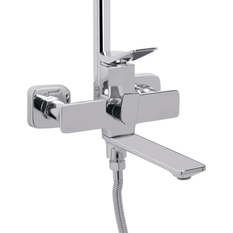 Душевая система из латуни Qtap Presto на три потребителя (с изливом) QTPRE111CRM45575 Chrome Харьков - изображение 3