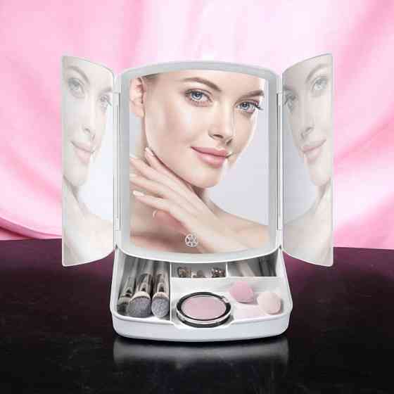 Настольное зеркало с подсветкой Led Mirror my fold away на батарейках Киев
