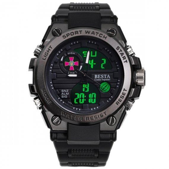 Мужские наручные часы Besta Tattoo ЗСУ (Черные) Винница - изображение 1