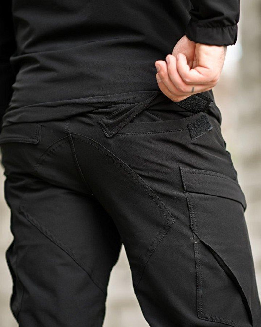 Эластичная тактический костюм agony черный НП4880 Одесса - изображение 7