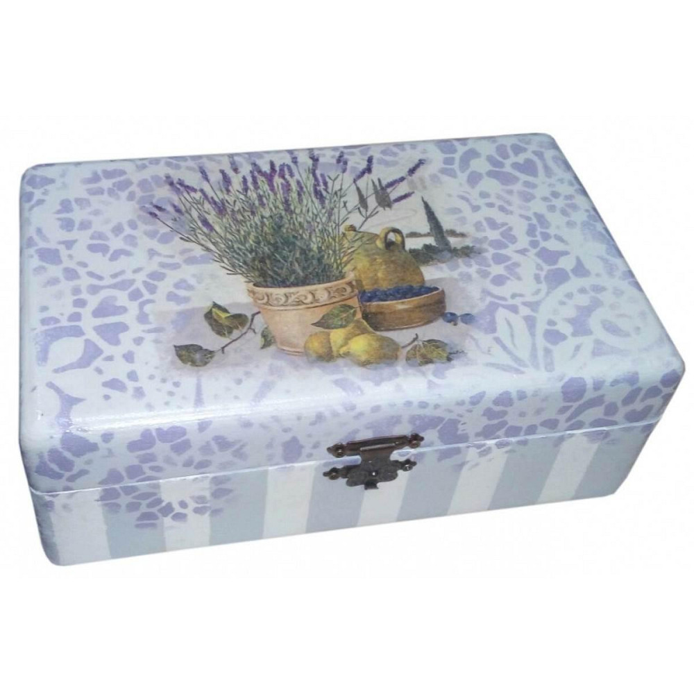 Скринька дерев'яна Лаванда з лимонами Київ - фото 1