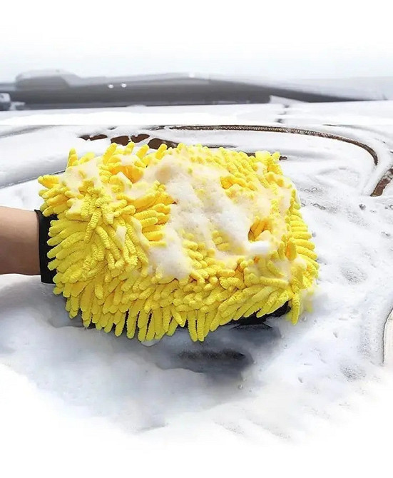 Двостороння мікрофіброва рукавичка для миття авто Київ - фото 5