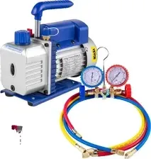 Chłodząca pompa próżniowa, 1,8 CFM swobodnego przepływu powietrza, konstrukcja jednostopniowa, 220 V, UE Київ - фото 1