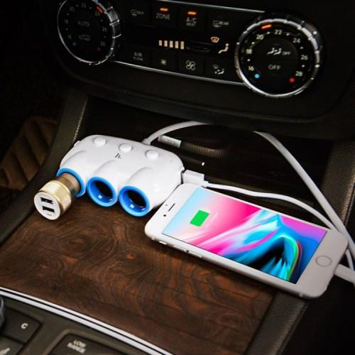 Авто разветвитель 3 прикуривателя + 2USB (3.1 A) Одесса - изображение 2