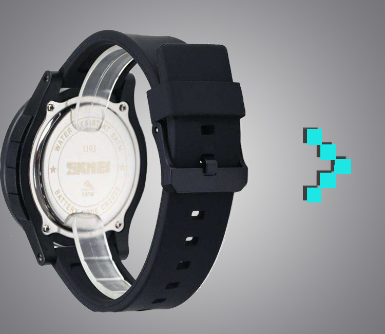 Наручний годинник Skmei 1193 з підсвічуванням Чорний Вінниця - фото 10