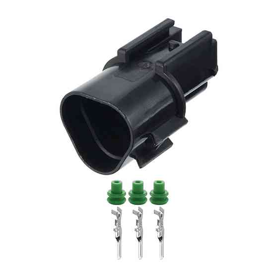 Роз'єм конектор 3-кон., PB621-0302 KUM Китай, Японія універс., Моторний відсік, Hyundai, Kia, Mitsubishi Київ