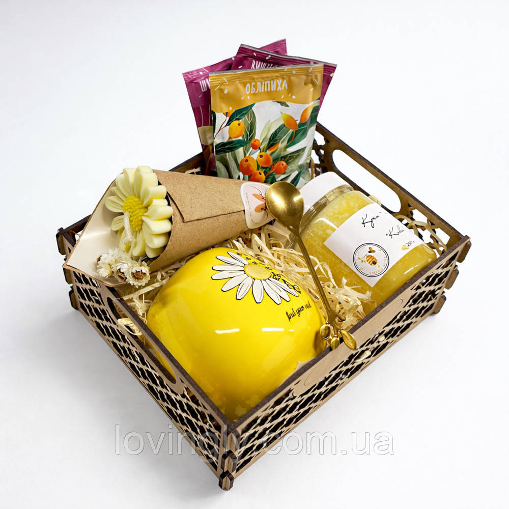 Крафтовий набір "Природна елегантність" з чашкою і медом. Ірпінь - фото 7