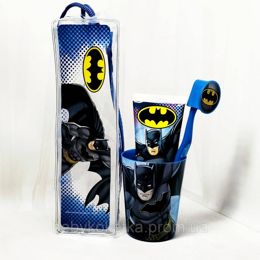 Дитячий набір зубна щітка і зубна паста DC Comics Batman Львів - фото 1