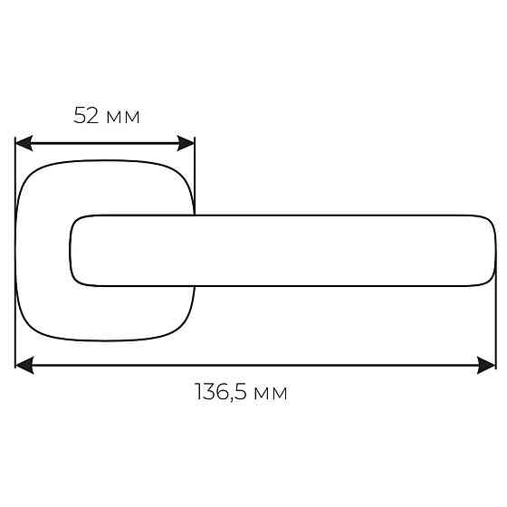 Ручка Colombo Robcinque S ID 71 мат черн.R ф/с Киев