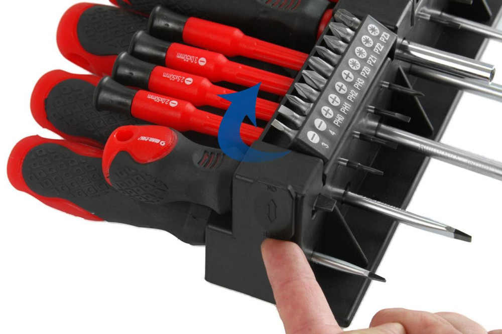 Набір магнітних викруток та біт 36 елементів із вішалкою на стіну Mar-Pol (M61009) Нововолинськ - фото 8