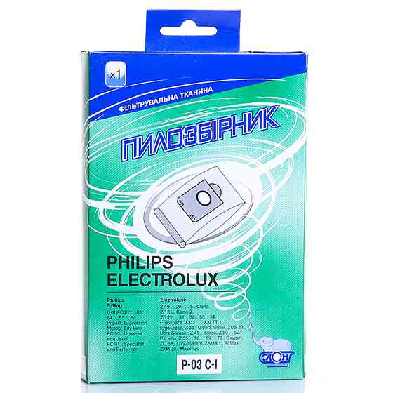 Багаторазовий пилозбірник для пилососа СЛОН P-03 С-І Philips / Electrolux Київ