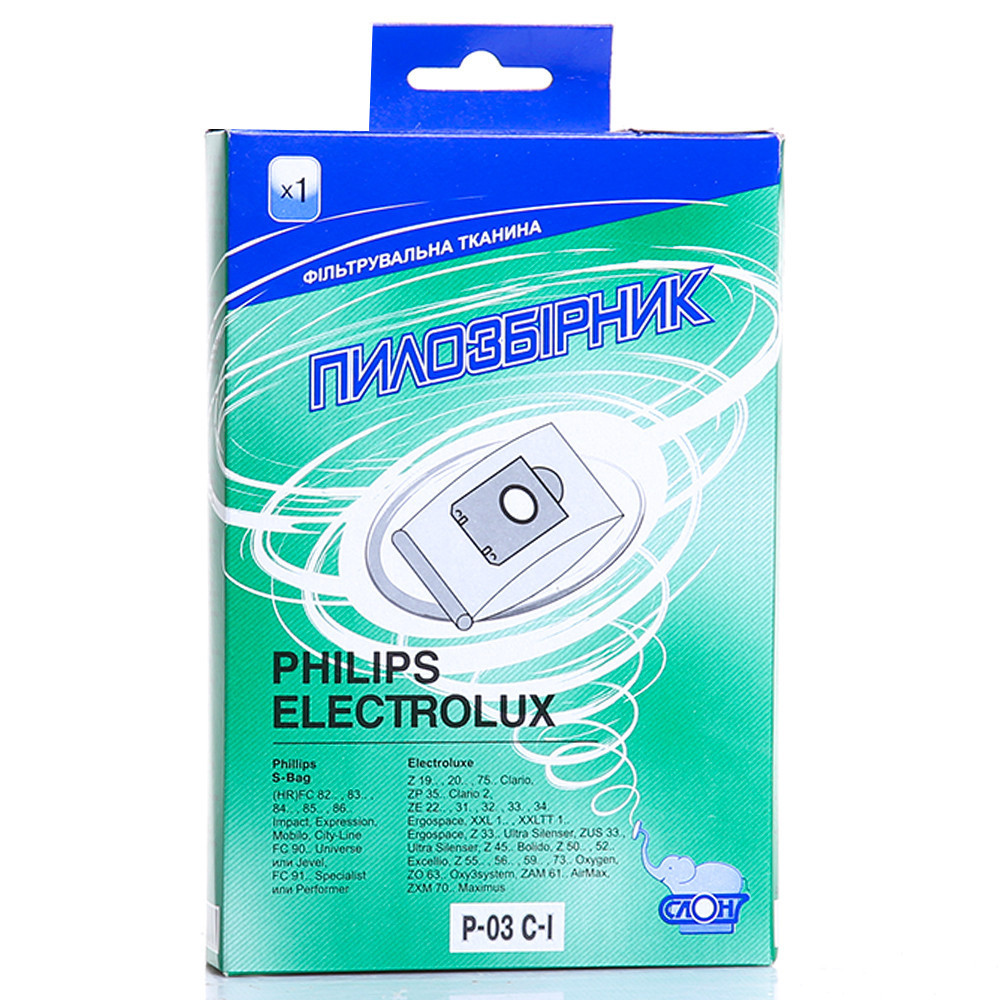 Багаторазовий пилозбірник для пилососа СЛОН P-03 С-І Philips / Electrolux Київ - фото 1