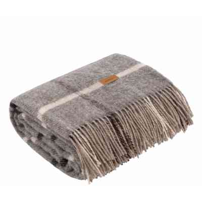 Плед Ardesto Leonardo Alpina 100% шерсть серый 140x200 см (ART0703LM) Винница