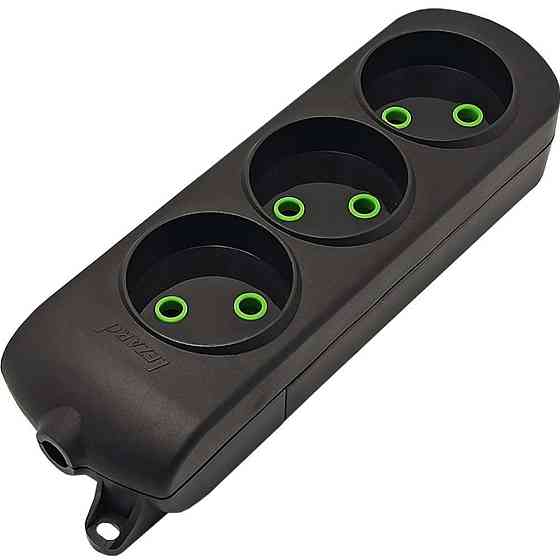 Колодка LETITIA без заземлення 3 входи чорний Lezard Харків