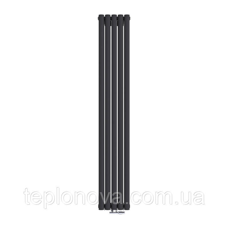 Дизайнерський радіатор 1800/295 (мм) чорний мат IDEALE ADELE (універсальне підключення) 12 5/1800/295 Чернівці - фото 1