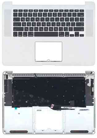 Клавиатура для ноутбука Apple MacBook Pro (A1398) Black, (Silver TopCase), RU (горизонтальный энтер) Вінниця