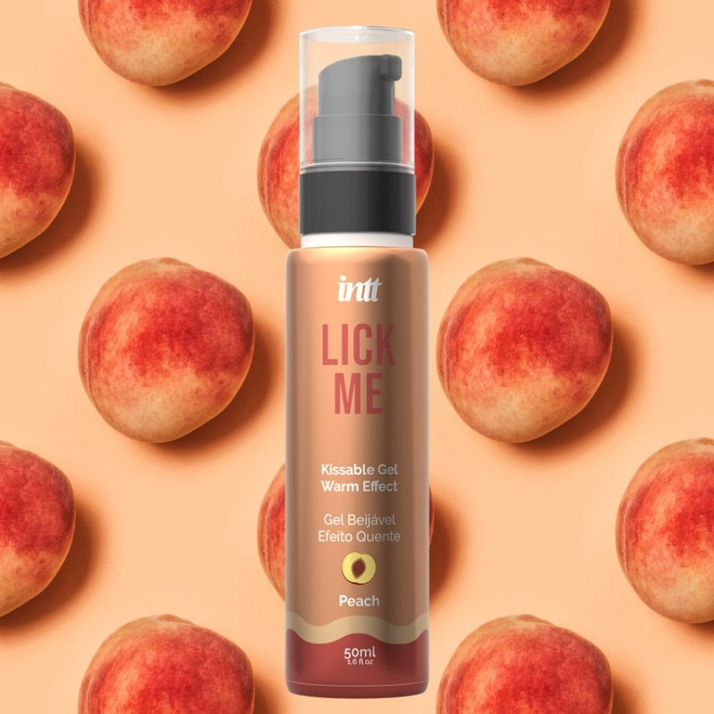 Съедобный гель со вкусом персика Intt Lick Me Peach и согревающим эффектом, 50 мл Sex Aura Киев - изображение 2