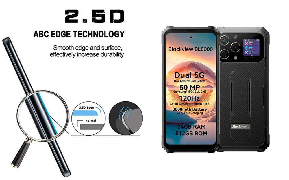 Защитное стекло ArmorGlass для Blackview BL8000 – устойчивое к царапинам и ударам Киев - изображение 2