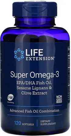 Омега-3 риб'ячий жир Life Extension Super Omega-3 120 капс Київ