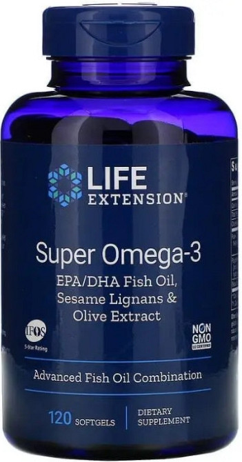 Омега-3 риб'ячий жир Life Extension Super Omega-3 120 капс Київ - фото 1