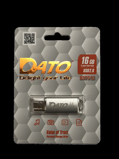 Flash DATO USB 2.0 DS7012 16Gb silver Киев - изображение 1