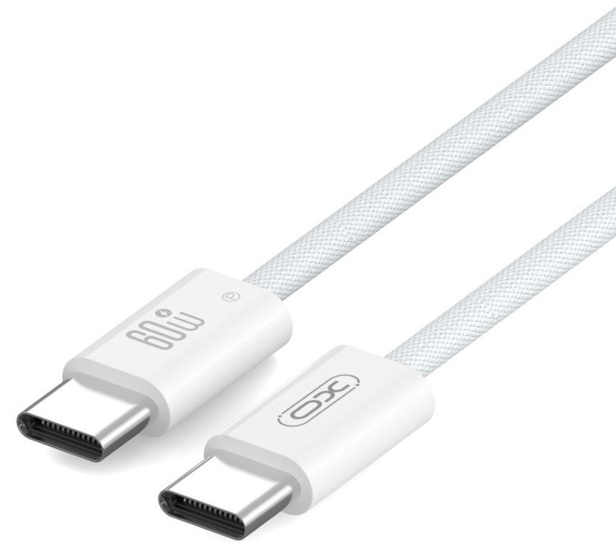 Кабель XO NBQ273 Imitation Series Type-C to Type-C - 60W - 1m White (7102283) Київ - фото 1