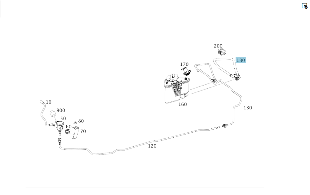 Mercedes-Benz  A2464702864 Вентиляційна трубка від вугільного фільтра до паливного насоса CLA C117 CLA Shooting Brake X117 GLA X156 Одесса - изображение 2