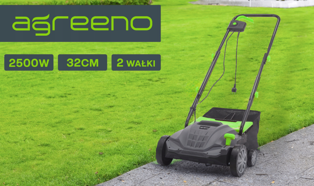 Аератор, скарифікатор AGREENO 32см 2500Вт (Польща) Київ - фото 9