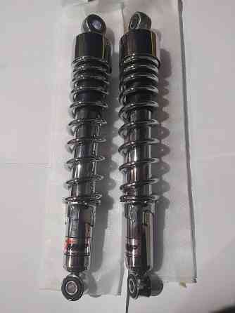 Амортизатори (пара) ЯВА 330mm, регульовані (хром) (TM) EVO Київ