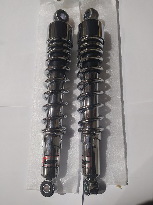 Амортизатори (пара) ЯВА 330mm, регульовані (хром) (TM) EVO Київ - фото 1