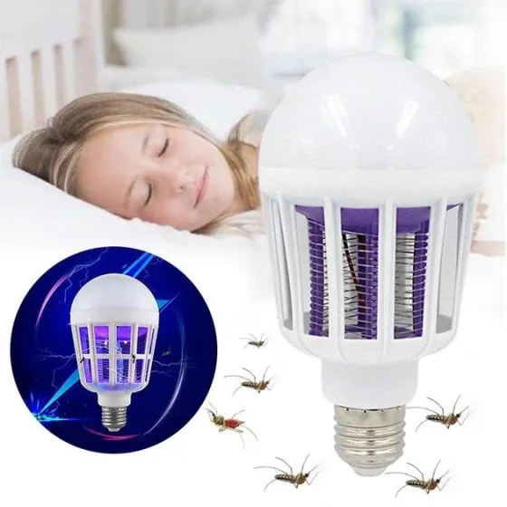 Світлодіодна антимоскітна лампа Zapp Light 9W, знищувач комах та комарів E27 з ультрафіолетом та функцією нічника Одеса