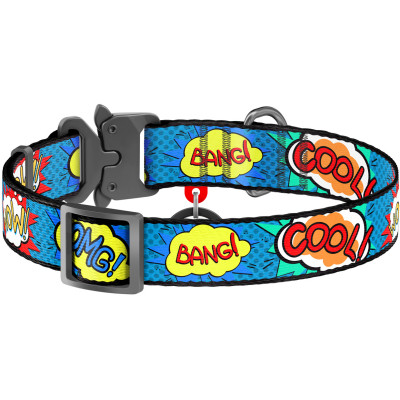 Ошейник для животных WAUDOG Nylon "ВАУ" металлическая пряжка-фастекс L (5111) Винница - изображение 2