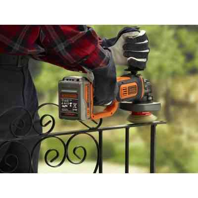 Шлифовальная машина Black&Decker 18V, 4Ah, 125 мм, 8600 об/мин (BCG720M1) Винница