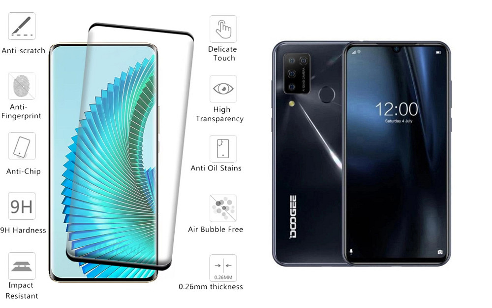Защитное стекло HyperGlass Pro для DOOGEE N20, N20 Pro – максимальная чувствительность и защита Киев - изображение 2