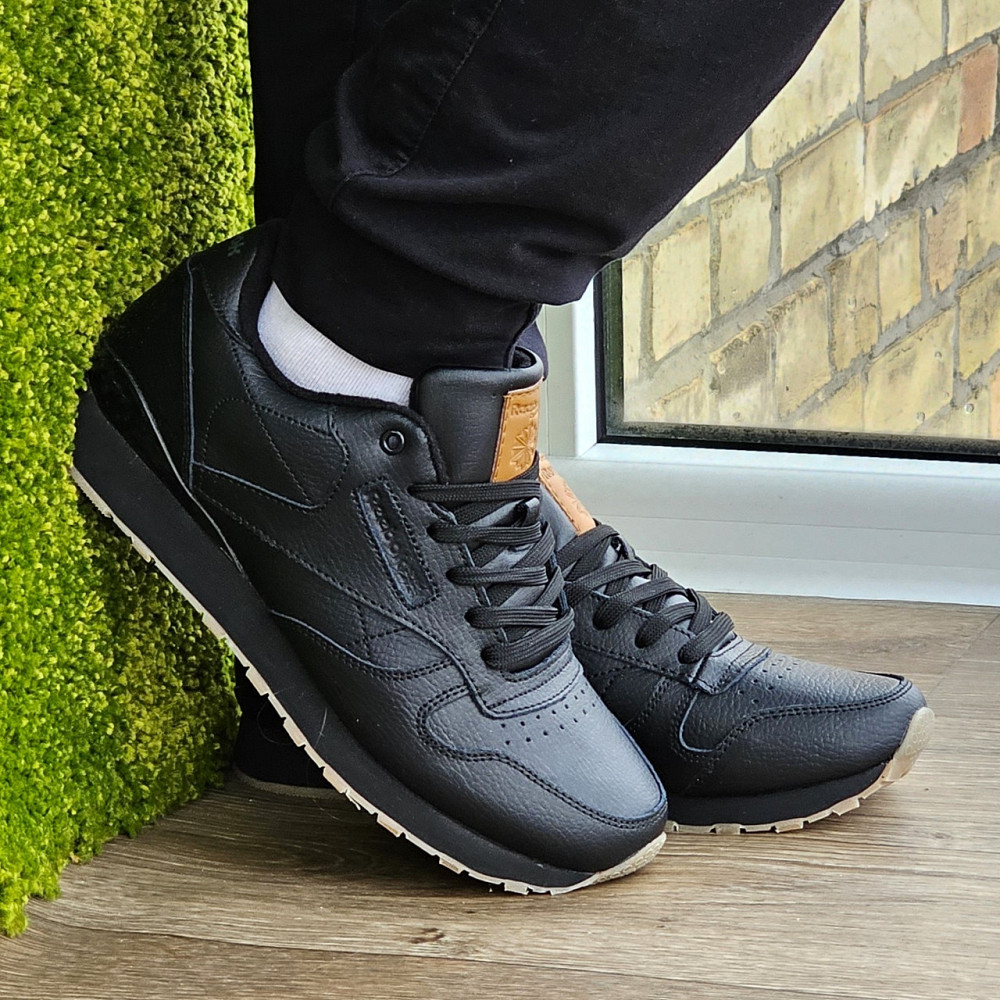 Мужские Термо Кроссовки Reebok Classic Чёрные Зимние Рибок Кожаные (размеры: 45) - 76-2 Днепр - изображение 8