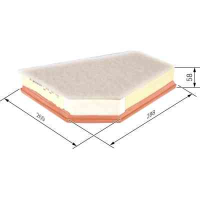 Повітряний фільтр для автомобіля Bosch F 026 400 255 Вінниця