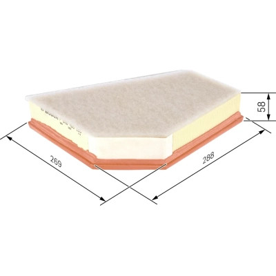 Повітряний фільтр для автомобіля Bosch F 026 400 255 Вінниця - фото 2