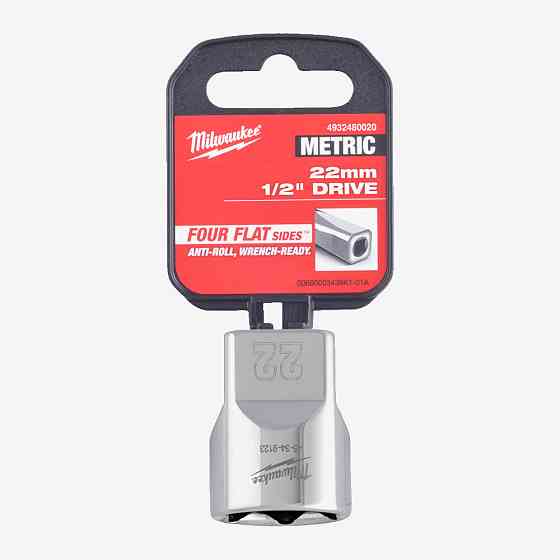 Головка хромированная метрическая 1/2'' MILWAUKEE, 22мм Одесса