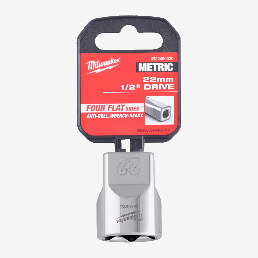 Головка хромированная метрическая 1/2'' MILWAUKEE, 22мм Одесса - изображение 2