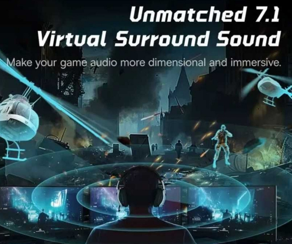 Гарнітура ігрова BASEUS GoPlay 1 Max з роз'ємом 3,5 мм/мікрофоном. Харків - фото 2