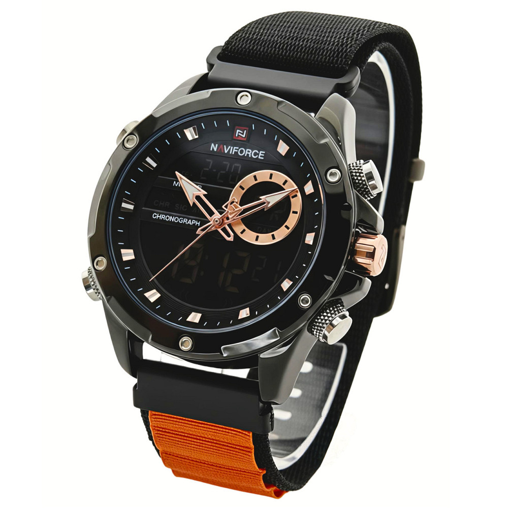 Часы мужские тактические Naviforce Pride Orange (2 ремешка) Винница - изображение 1