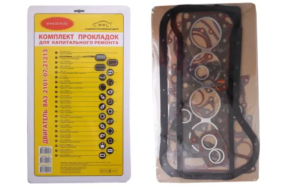 Набор прокладок двигателя 2101 полный БЦМ Винница